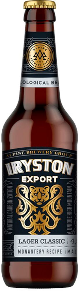 Пиво Ирыстон Експорт Лагер Классик / Iryston Export Lager Classic 0.45 - стекло