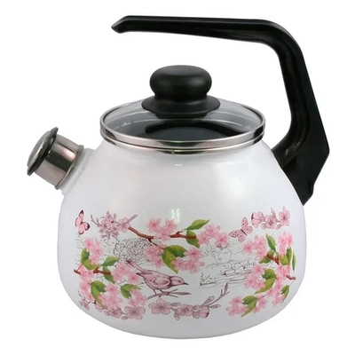 Чайник эмалированный 3,0л со свистком Bird