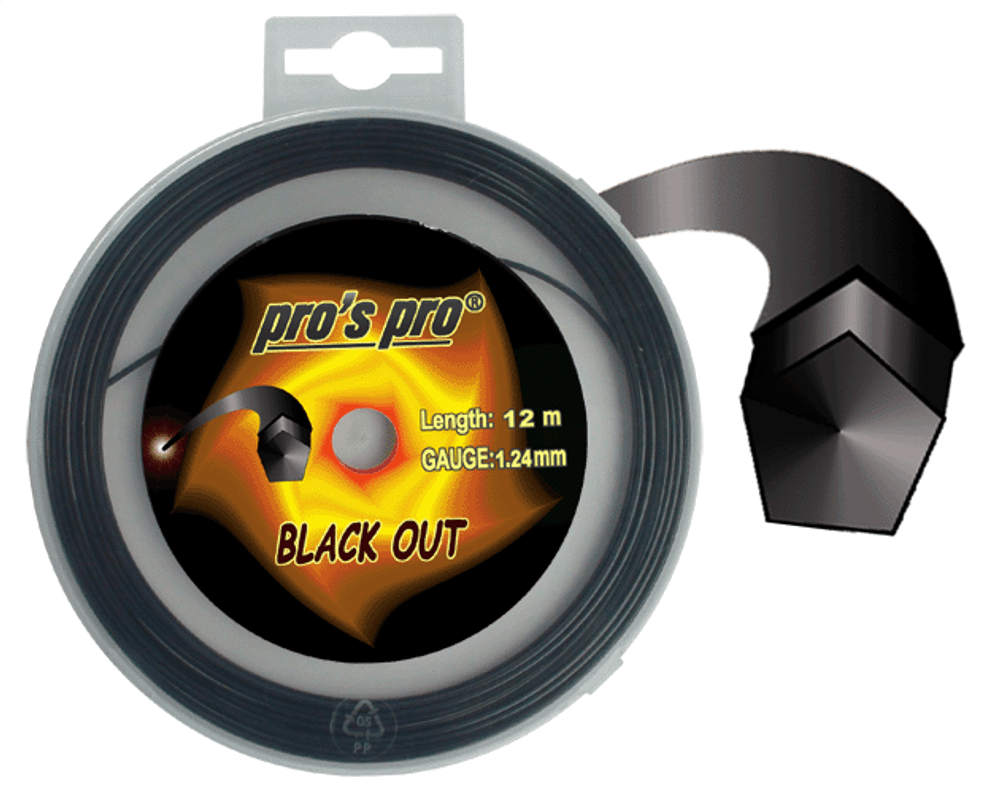Теннисные струны Pro&#39;s Pro Black Out (12 m)