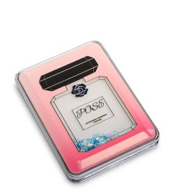 WW-112/4 Зеркало прямоугольное с плавающими блестками «Парфюм»