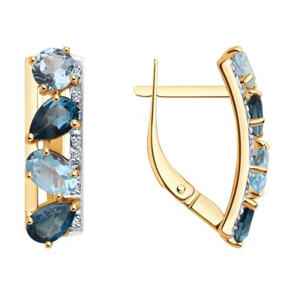 Серьги из золота 585 пробы