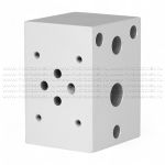 ML31 - Одноместная плита для батарейного монтажа клапанов Ду6 (DN6 - CETOP03)