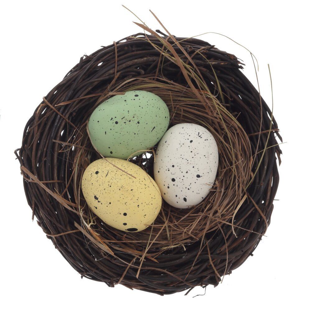 GAEM Набор из 3-х изделий декоративных "Гнездо пасхальное" (10*5), L31 W11 H5 см