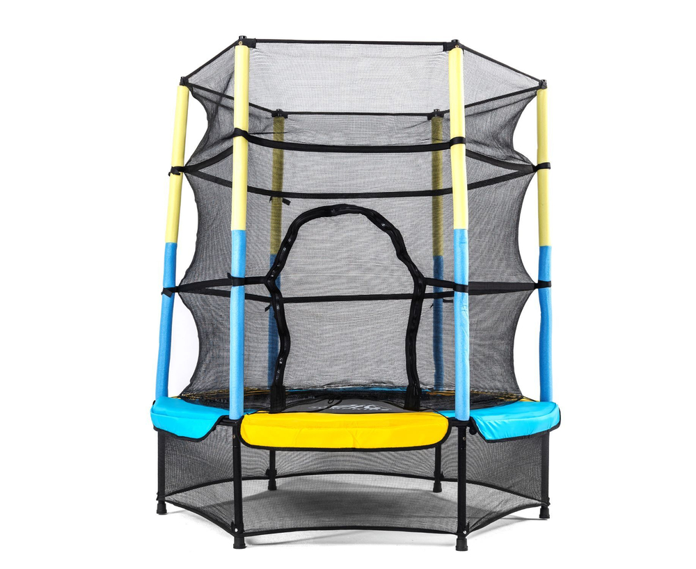 Батут DFC JUMP KIDS 55" желто-синий