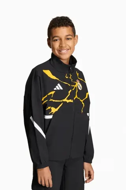 Ветровка adidas Real Madrid x Marvel 25/26 Z.N.E. Anthem Junior - черный