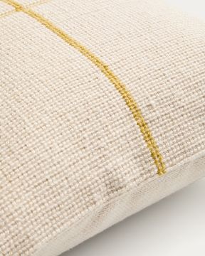 Чехол для подушки Atima с полосками желтого цвета, жаккардовый, 100% ПЭТ, 45 x 45 см