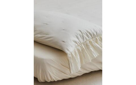 Zara Home наволочка декоративная из хлопка, молочный