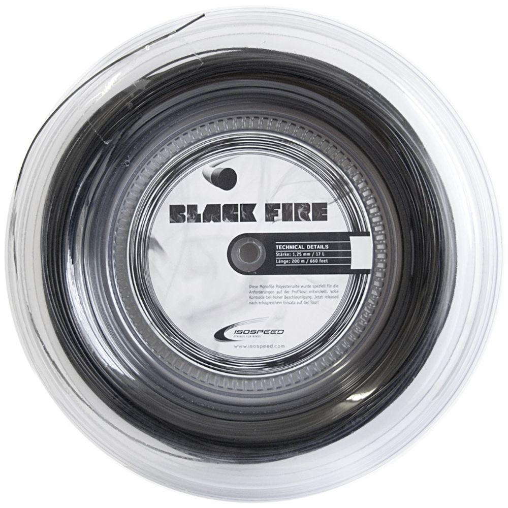 Теннисные струны Iso-Speed Black Fire (200 m)