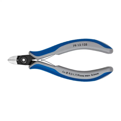 Прецизионные кусачки боковые для электроники чернёные 125 мм Knipex 79 12 125