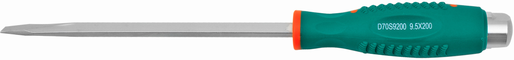 D70S9200 Отвертка стержневая шлицевая, ударная, силовая под ключ, SL9.5x200