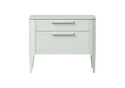Тумба прикроватная Type oak 2 ящика ширина 60 см (белый)