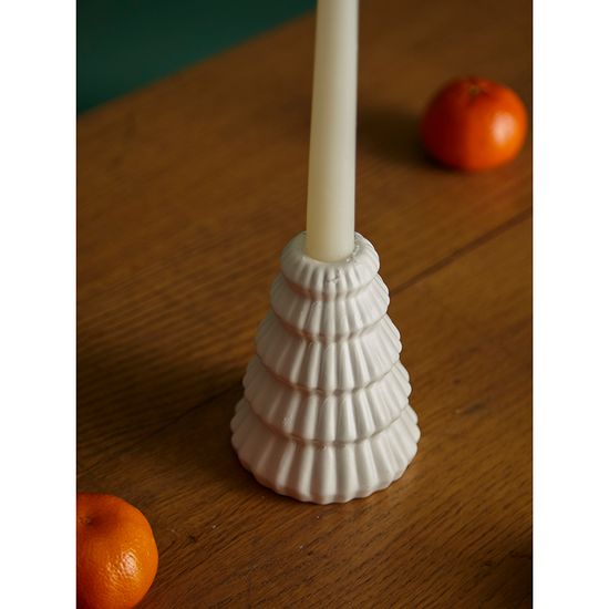 Подсвечник nordic mood белого цвета из коллекции new year essential, 11,5 см