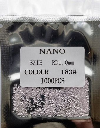 Нано круг  1,0мм (183) PINK 1000шт
