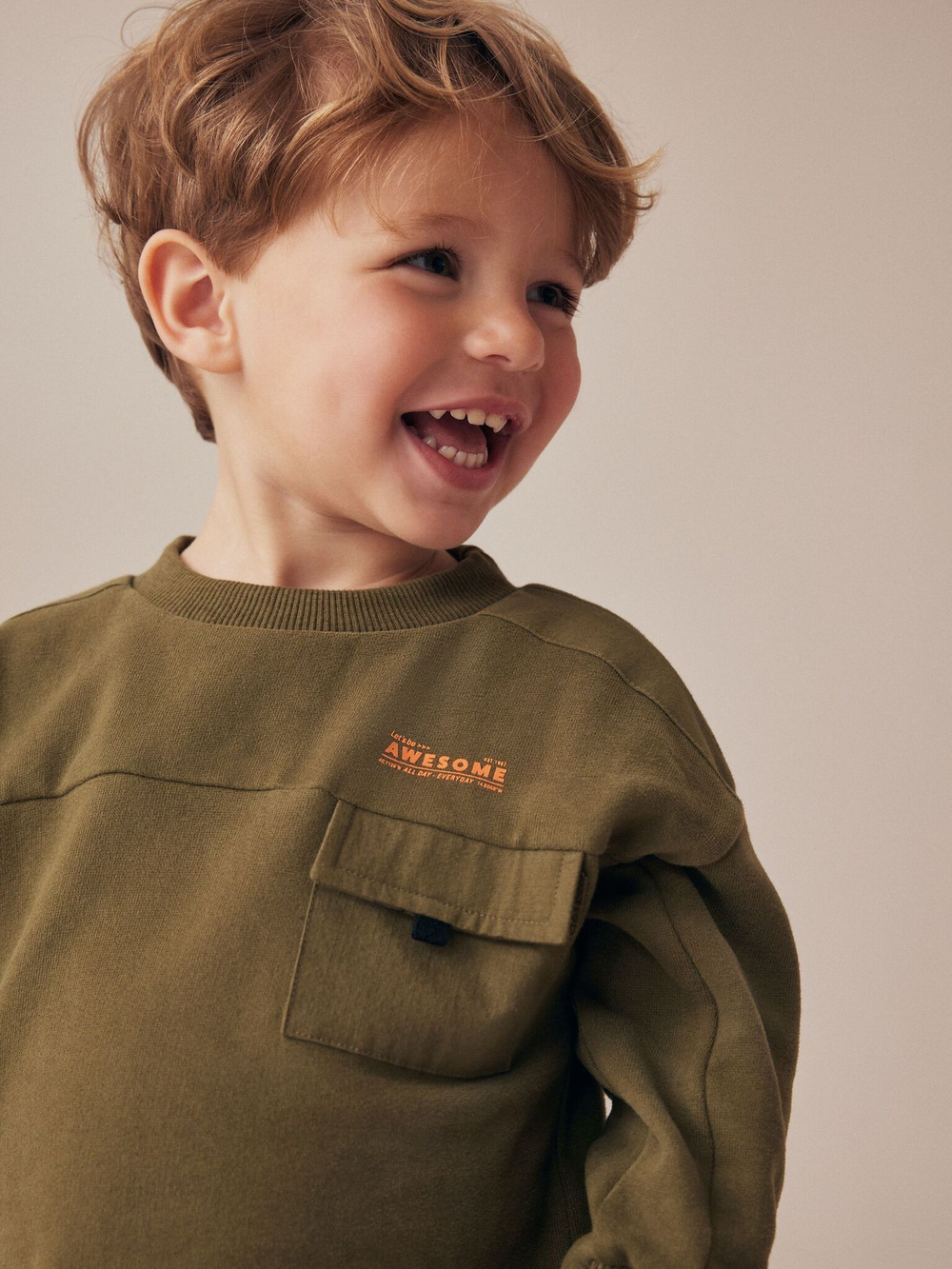 Толстовка и джоггеры в комплекте для мальчика Next N96-306, Хаки