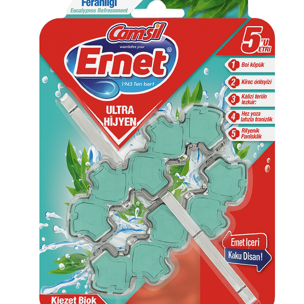 БОНУС Блок для унитаза Ernet эвкалипт 2*50 гр