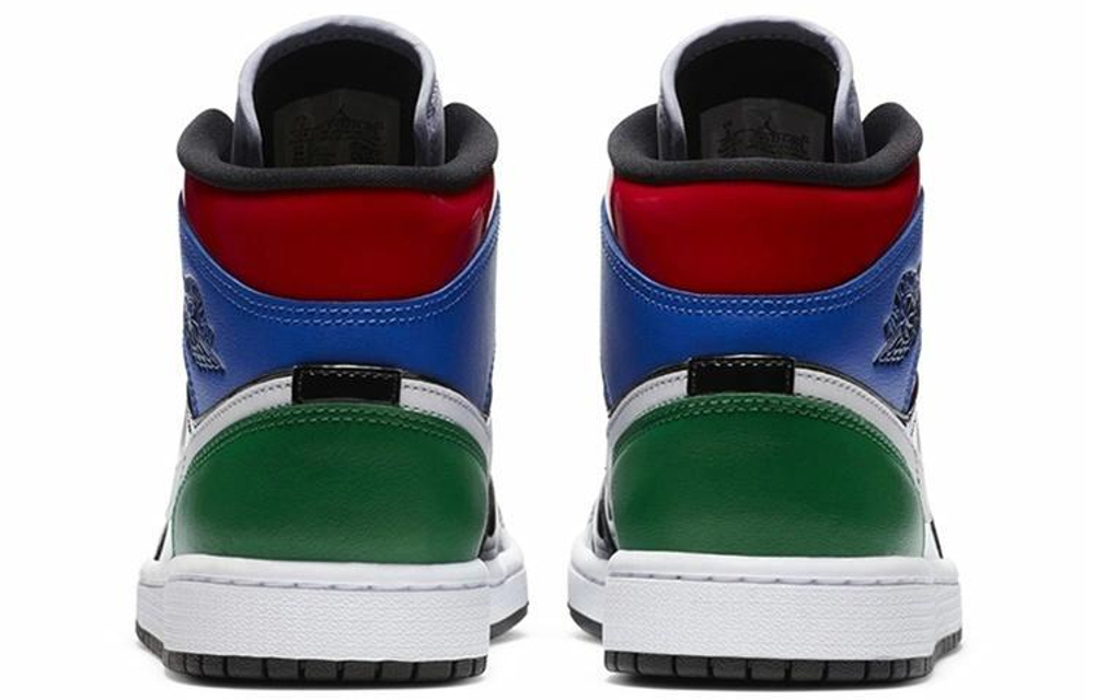 Кроссовки Jordan Air Jordan 1 Mid Se Patent Blend (Женская размерная сетка)