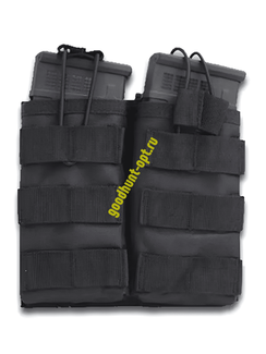 Тактическая военная подсумка под 2 магазина Черный