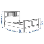 Комплект мебели д/спальни  - IKEA HEMNES, белый, 200x140см, ХЕМНЭС ИКЕА