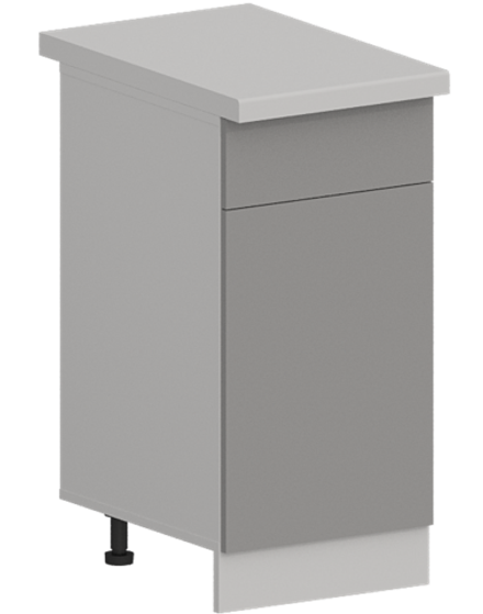 Кухня Модуль ШН1Я 400 Графит / Лайт Грей