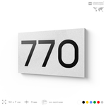 Номер на дверь 770, табличка на дверь для офиса, квартиры, кабинета, аудитории, склада, белая 120х70 мм, Айдентика Технолоджи