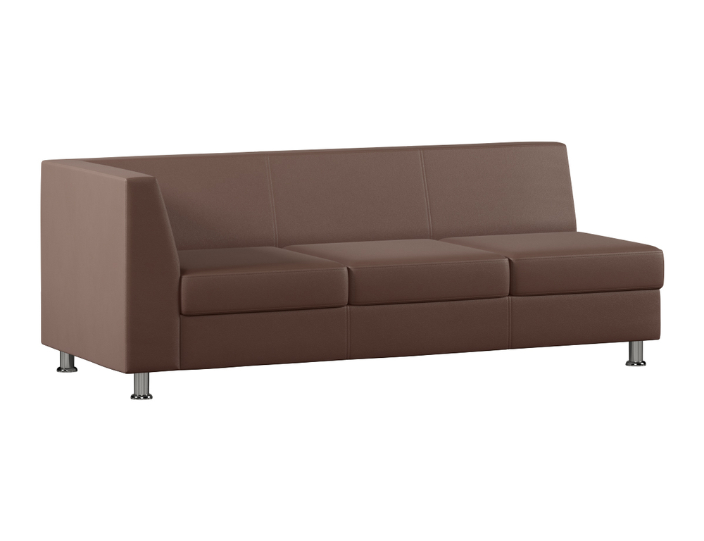 Секция с подлокотником трехместная правая МАРКУС