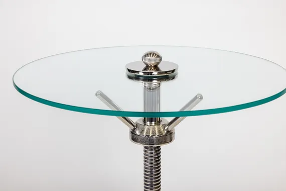 Кофейный столик "Лофт 1" Серебро