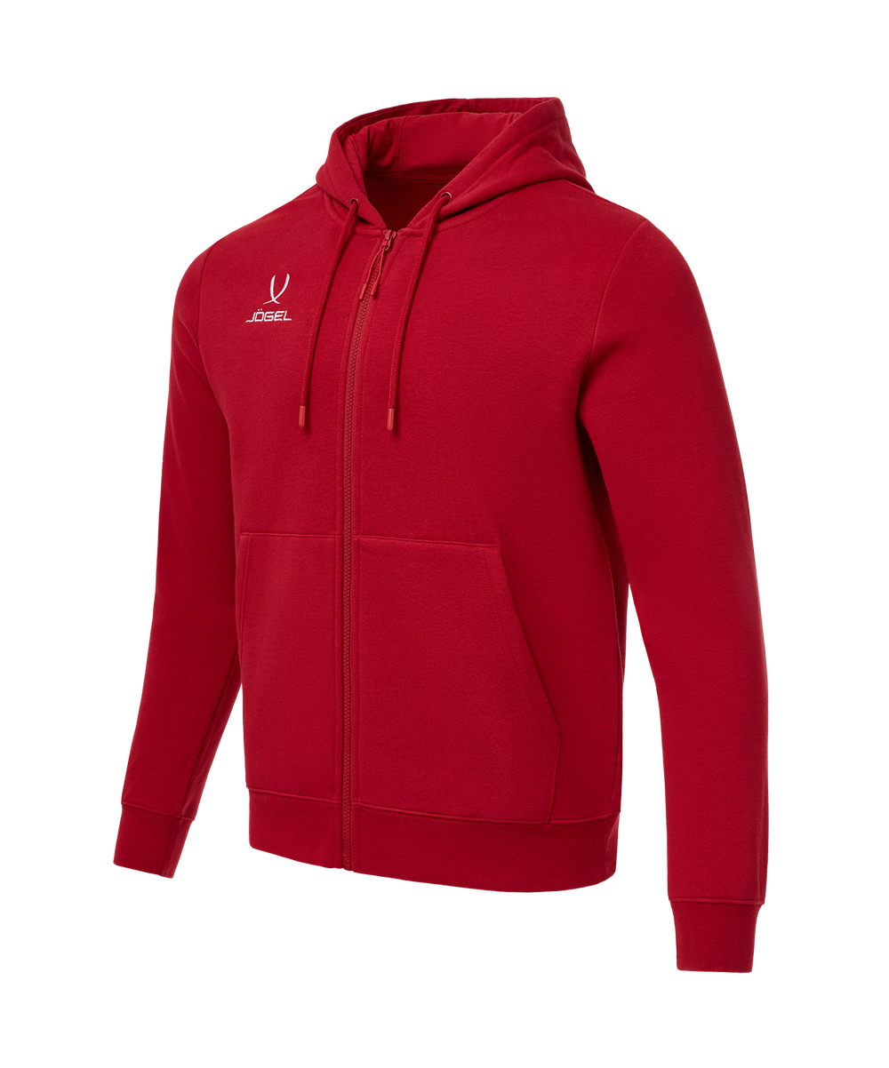Худи JÖGEL ESSENTIAL Fleece Zip Hoodie, темно-красный