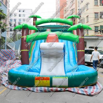 Водная горка с бассейном «Пальмовый рай мини», 7×5×5 м