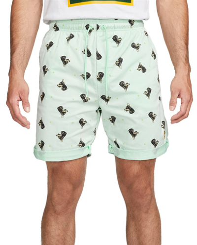 Мужские теннисные шорты Nike Dri-Fit Print Heritage Short - mint foam