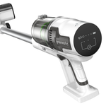 Пылесос вертикальный акк. Greenworks SV24360, 24V, б/щет, 250 Вт, 17 кПа, электрощетка, 2 насадки, LED, белый+серебро, 1х4Ач и ЗУ (4702107UB)