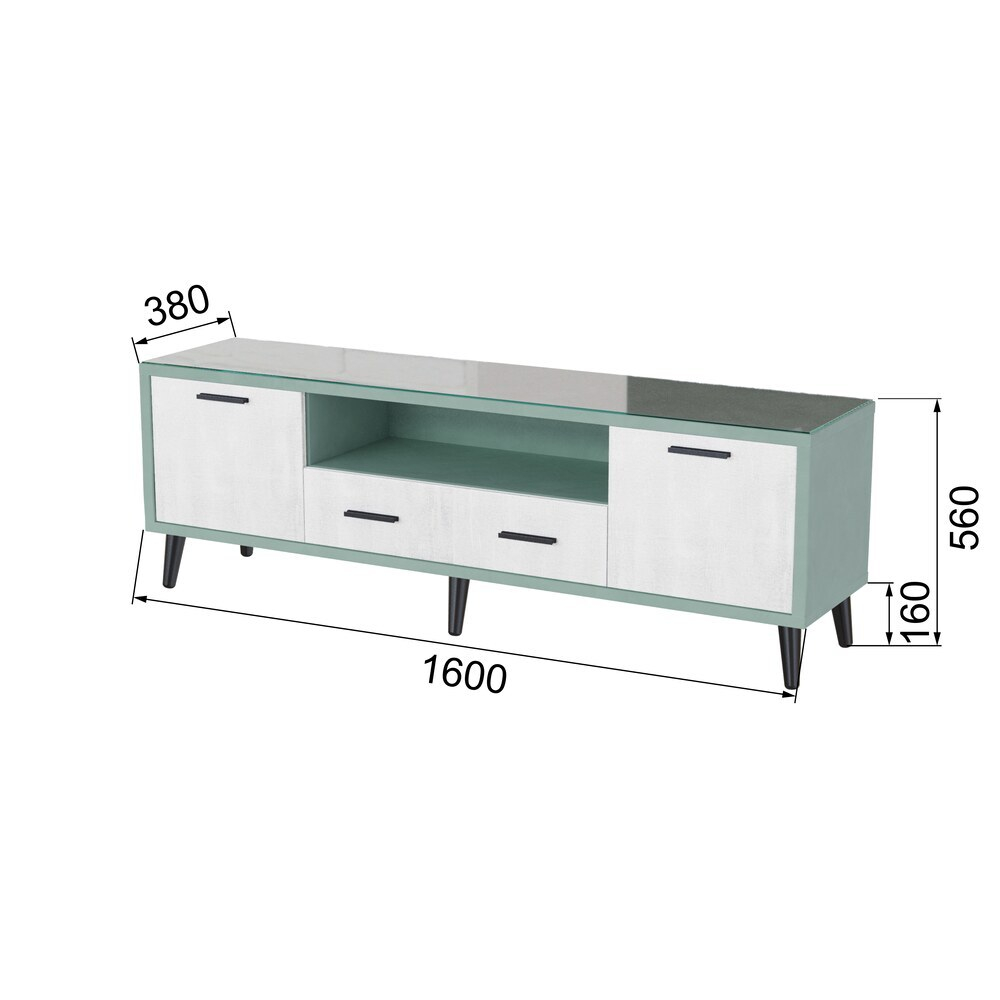 Тумба ТВ Ланс 1,6, Мятный