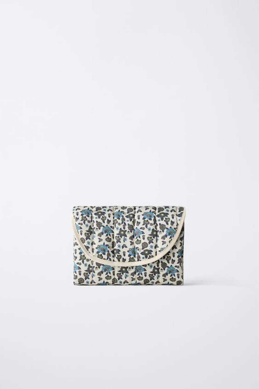 ZARA ПЕЛЕНАЛЬНЫЙ КОВРИК «ЦВЕТЫ», СИНИЙ