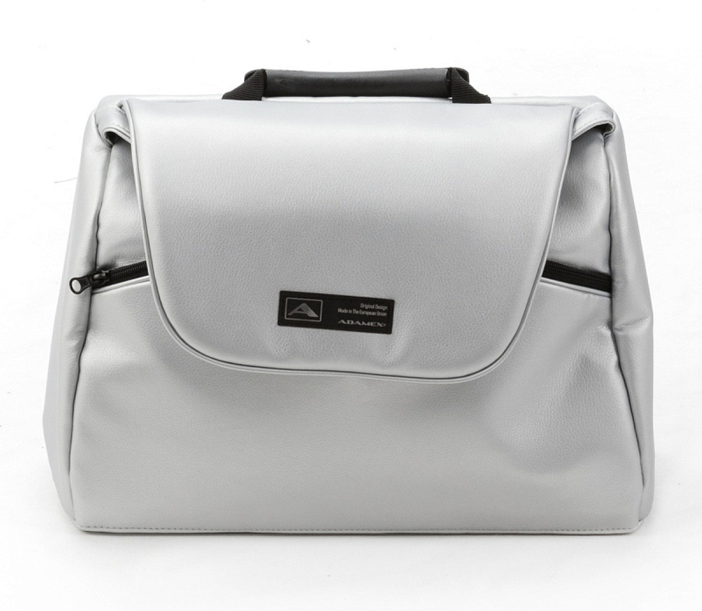 Детская коляска Adamex Nola 2 в 1 N-PS89 (СВ.СЕР + СЕРЕБРИСТАЯ КОЖА)