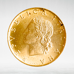 Italy 20 Lire 1987 R "Oak Branch", AU