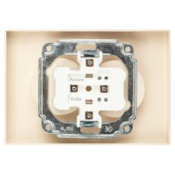 Розетка Intro Accent 6-204-02 двойная 2х2P 16А-250В IP20 СУ AL/CU слоновая кость | Intro