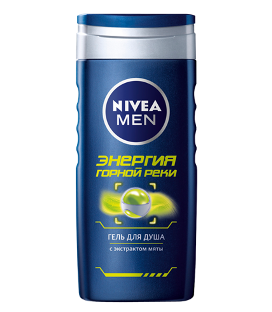 Nivea Men Гель для душа Энергия горной реки, 250 мл