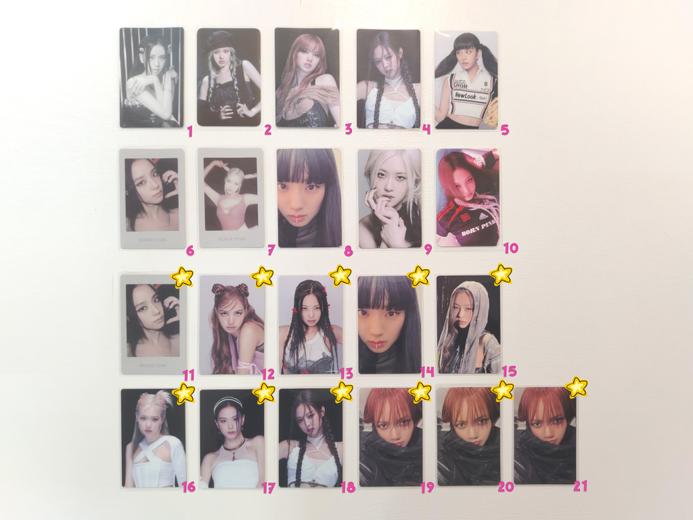 Фотокарты BLACKPINK - Born pink