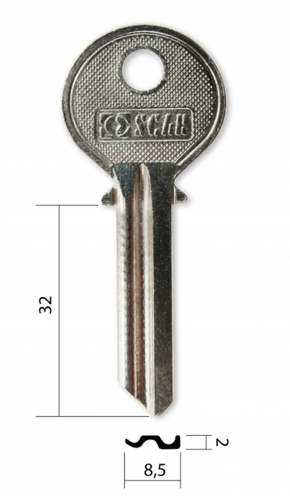 Заготовка английского ключа 10378 U-6D_UL054_UNL6_U6D_UN6D