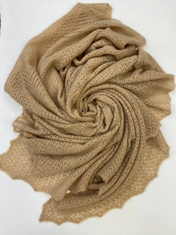 Плед пуховый ПД004-08 бежевый