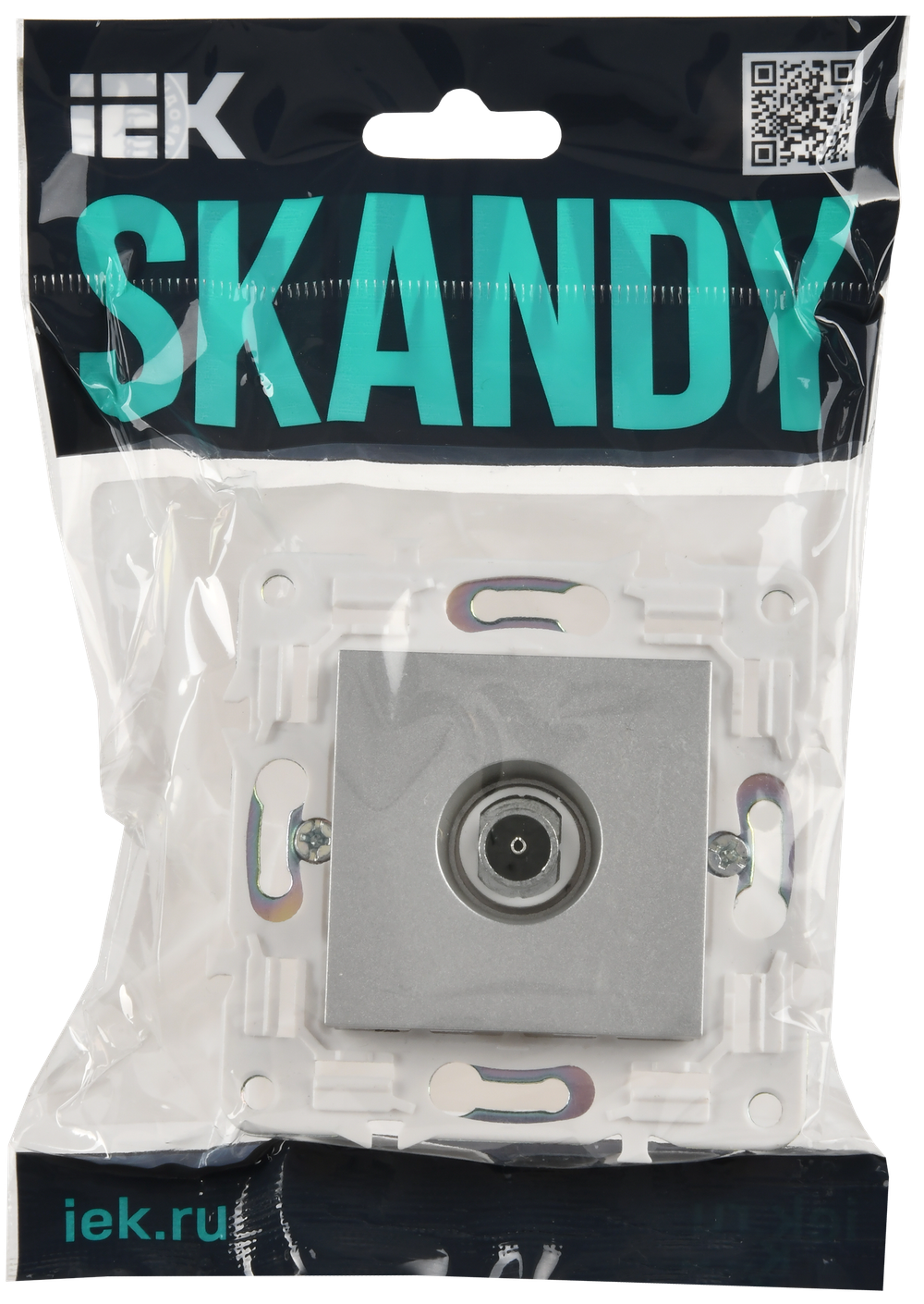 SKANDY Розетка TV оконечная SK-A12S серебряный IEK
