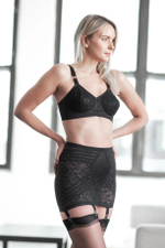 Корсетный пояс для чулок Open Bottom Girdle Extra Firm Shaping (Размер: 2X) (Цвет: черный)