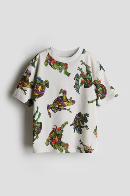 H&M Футболка с принтом, белый