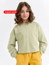 Свитшот укороченный облегченный "Шалфей" 7+