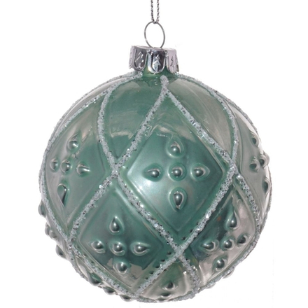 GAEM Украшение новогоднее Шар "Античная история" , D 8 см, L8 W8 H8 см