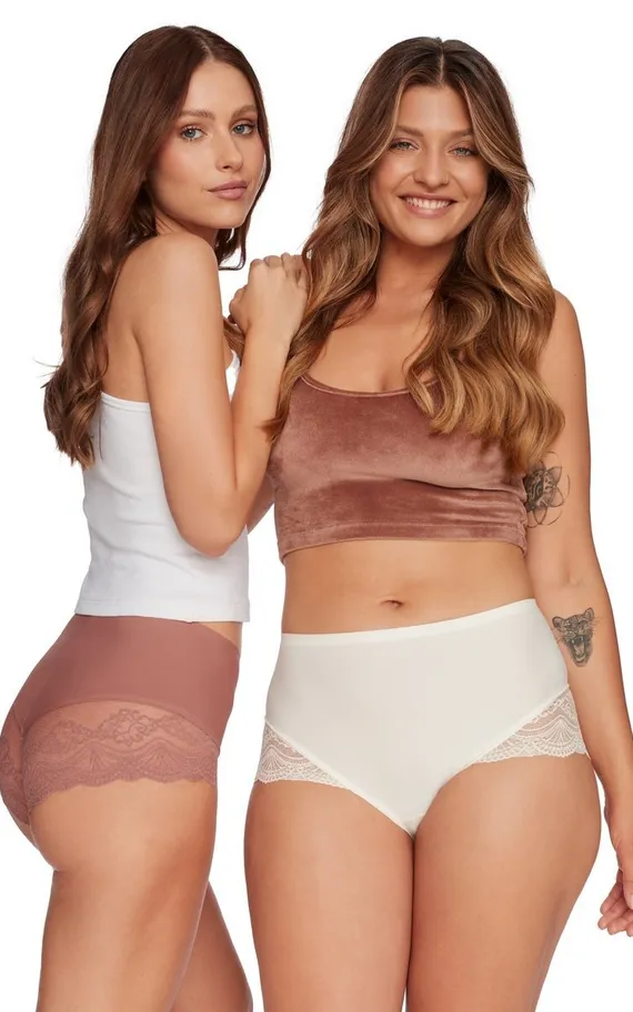 40301 PANSY Трусы высокие 2 шт. в упаковке