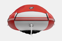 Надувная лодка GLADIATOR E450PRO красно-белый
