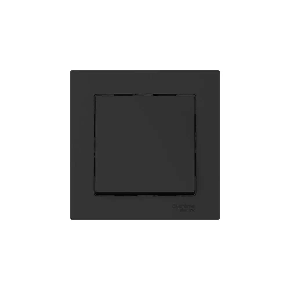 ATLASDESIGN 1-клавишный ВЫКЛЮЧАТЕЛЬ, сх.1, 10АХ, в сборе, быстрозажим. клем., КАРБОН