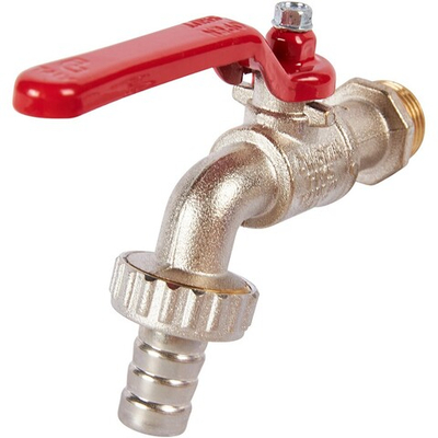 Кран сливной/поливочный ITAP "GAR" 1/2" (рычаг) с латунным штуцером 15 мм