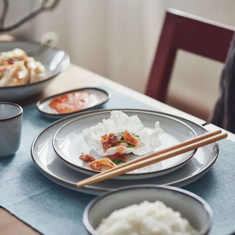 Тарелка IKEA GLADELIG (ГЛАДЕЛИГ), Серый, 20 см