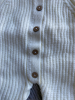 Комбинезон вязаный "Лапша" 2 предмета (Комбинезон + шапка)